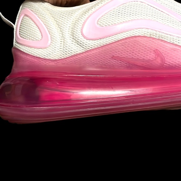 Nike Air Max 720 White Pink Rise Lazer Fuchsia Athletic Shoes Sneaker Size 6.5 - Picture 9 of 16